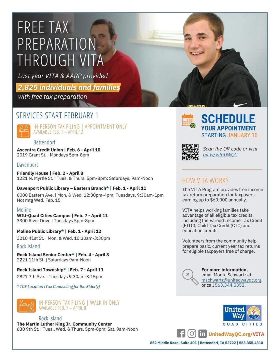 United Way QC, Free Tax Prep
