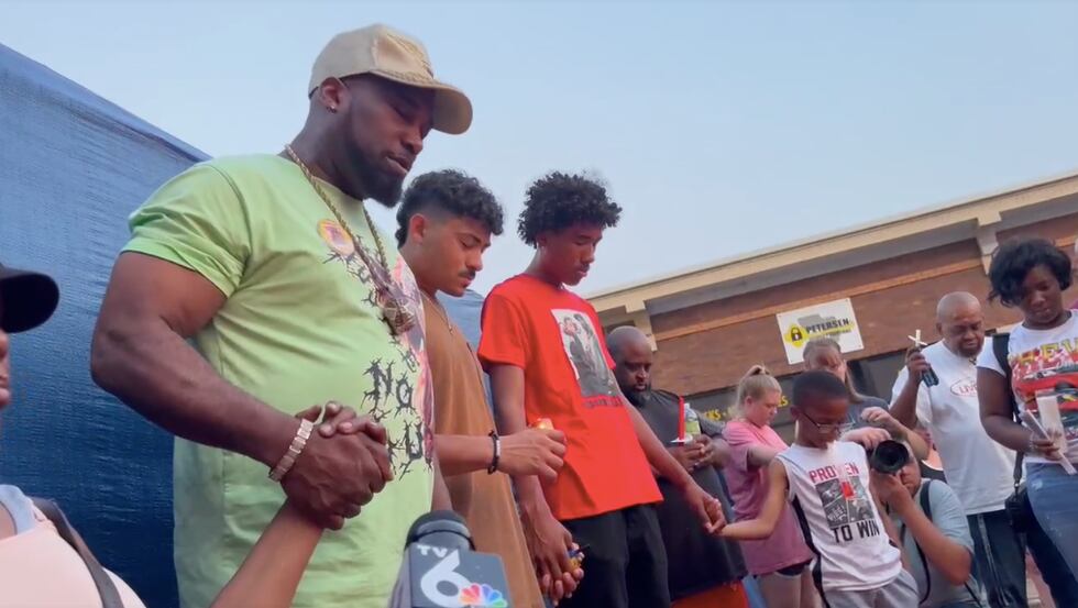 Family and friends of Branden Colvin Sr. held a candlelight vigil Sunday night at the site of...