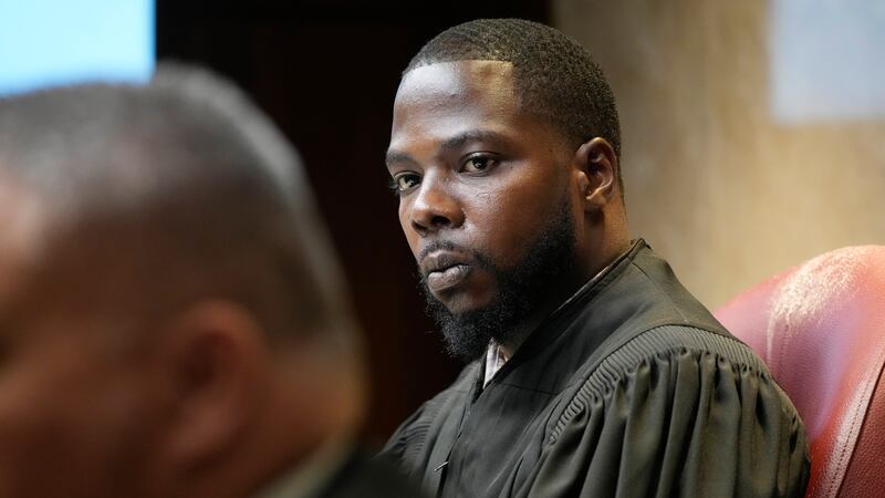 FILE -Oakland County Judge Kwame Rowe looks towards witness during cross examination, July 27,...