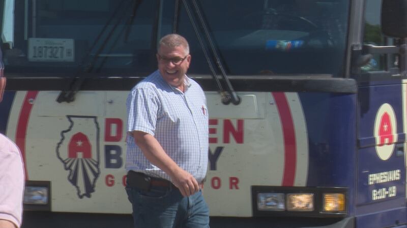 Republican candidates Darren Bailey and Richard Irvin each has a benefactor with a different...