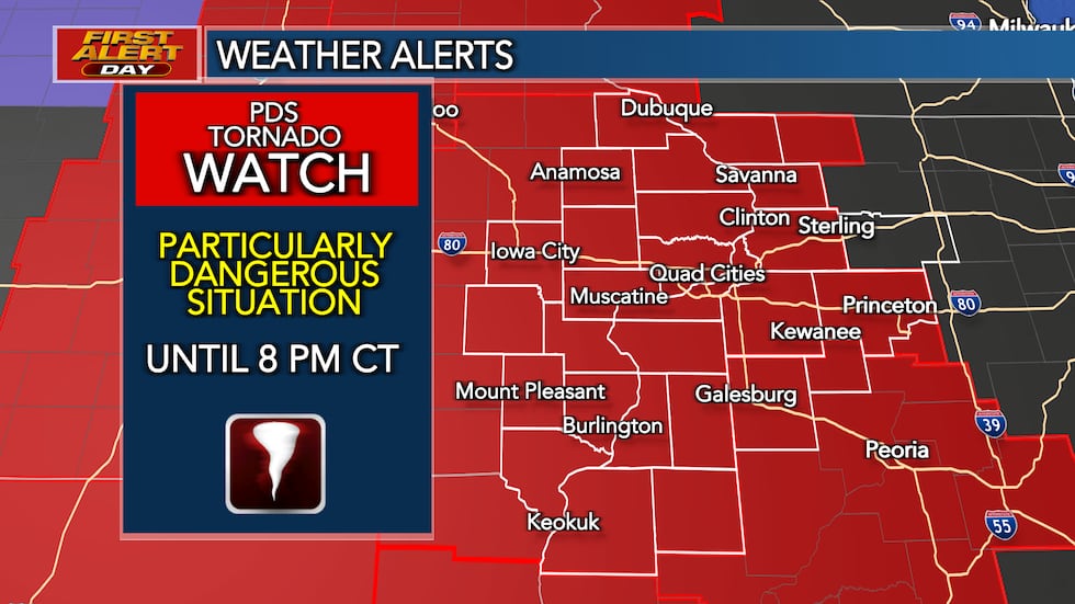 Tornado WATCH until 8 p.m. March 31, 2023