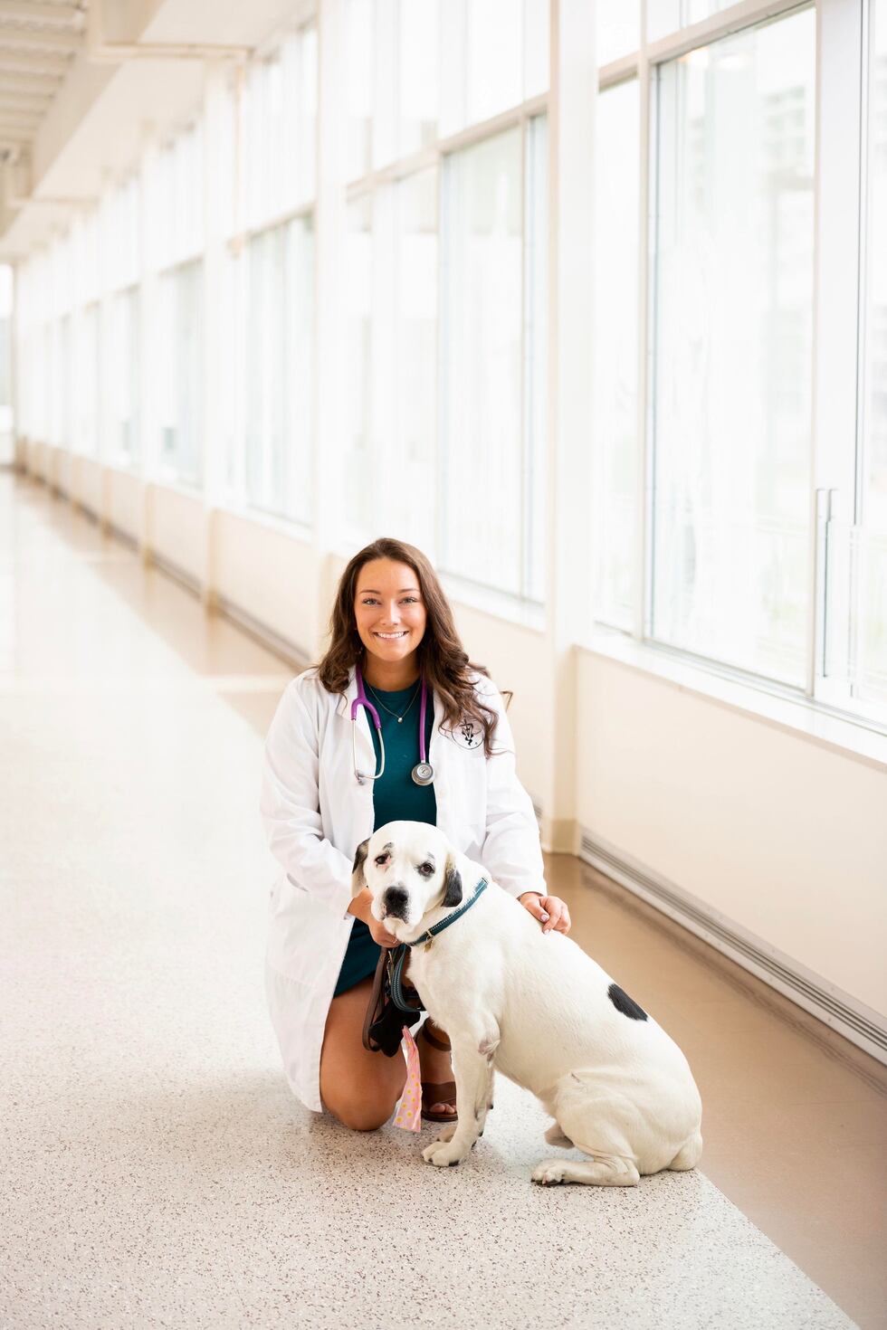 Anna Fleming and her dog Brew.