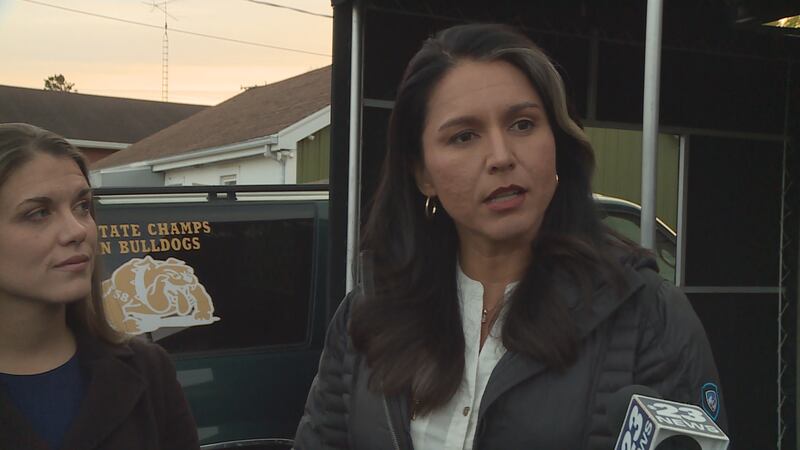 Former Democratic Presidential Candidate Tulsi Gabbard campaigned with Republican 17th...