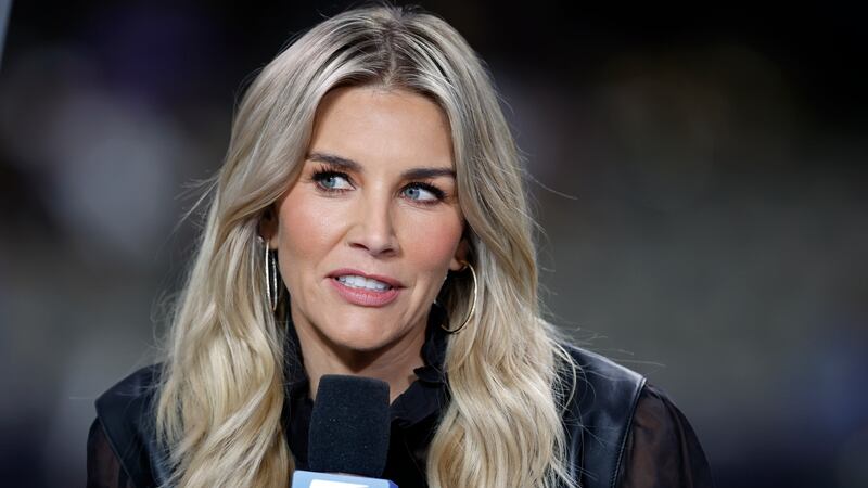 Amazon Prime Thursday Night Football commentator Charissa Thompson before an NFL football game...